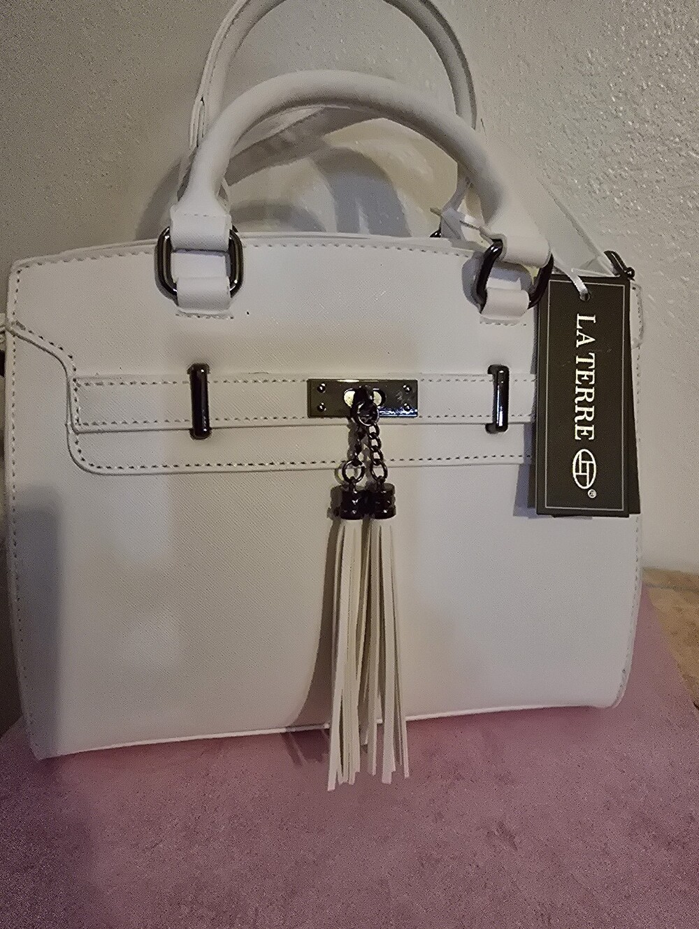 LaTerre White Purse